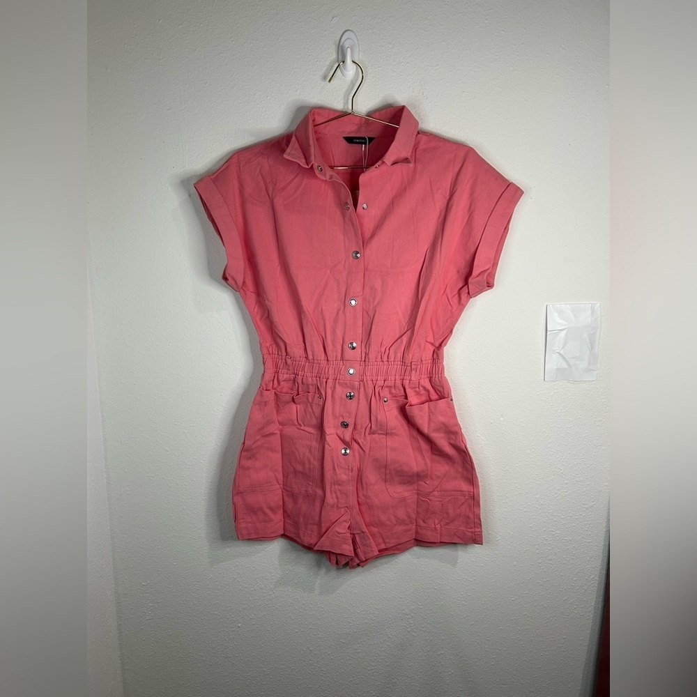 Dokotoo Women’s Button-Up Romper - Size Medium